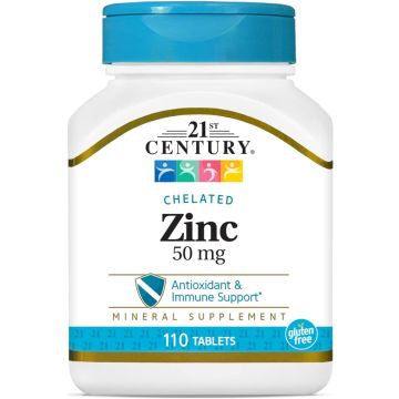 21st Century Zinc Tablets 50mg 110Ct