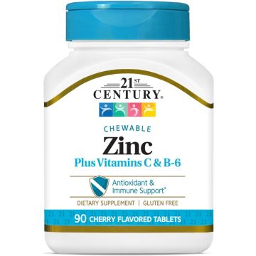Zinc Plus Vitamin C & B6 Chewable Tablet 90Ct