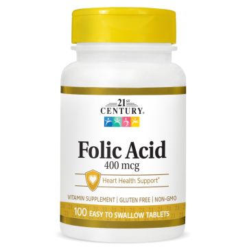 Folic Acid Supplement 400mcg 100Ct