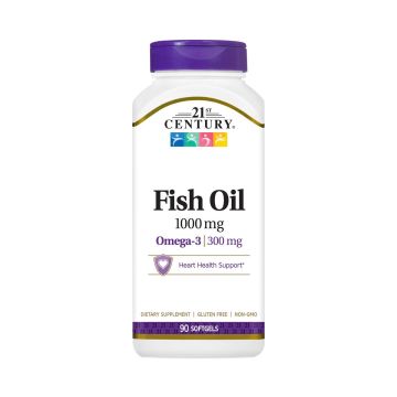 21st Century Fish Oil Softgels 1000mg 90Ct