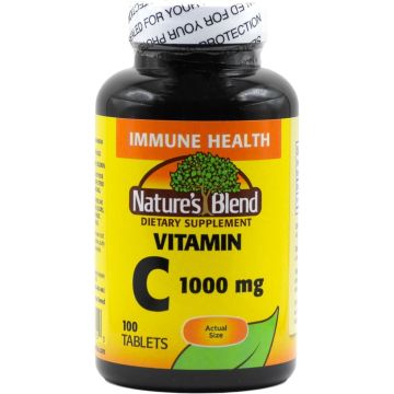 Nature's Blend Vitamin C Tablets 1000mg 100Ct