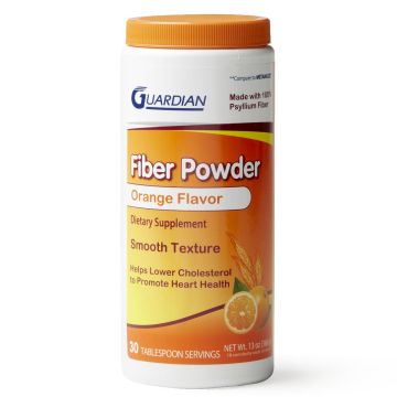 Fiber Powder, Orange Flavor, 13-oz. Bottle, One