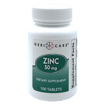 Zinc Gluconate Tablets, 50 mg, 100/Bottle