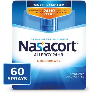 Nasacort 24-Hr Allergy Relief Nasal Spray 60 Sprays 1Ct