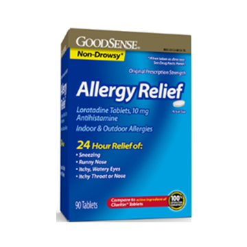 GoodSense 24-Hour Allergy Relief Loratadine Tablets 10mg 90Ct