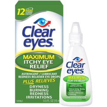 Clear Eyes Max Itchy Eye Relief 0.5oz 1Ct