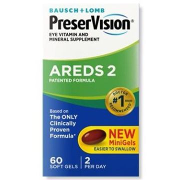 PreserVision AREDS 2 Formula Vitamin, Softgel, 60 Count, One Bottle