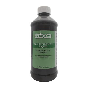 GeriCare Ferrous Sulfate 220mg/mL 16oz 1Ct