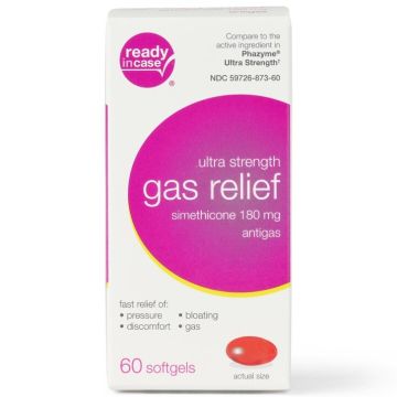 Ready in Case Ultra Strength Gas Relief Softgels 180mg 60Ct