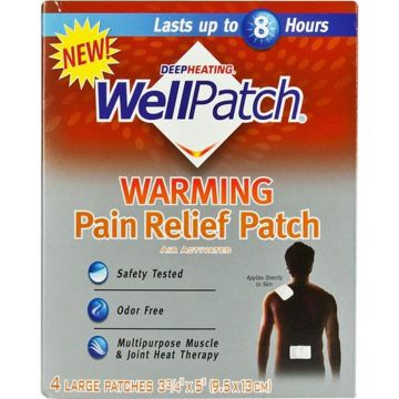 WellPatch Warming Pain Relief Heat Patch 4Ct