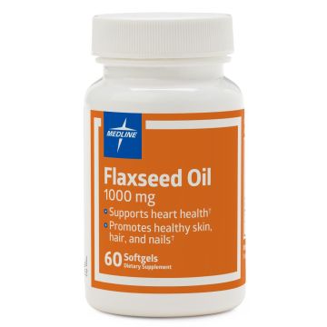 Flaxseed Oil Softgel, 1,000 mg, 60/Bottle