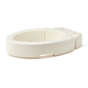 Medline 3.5in Hinged Raised Toilet Seat Elongated 1Ct