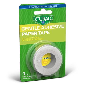 Curad First Aid Paper Adhesive Tape 1 in x 10 yds