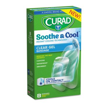 Curad Soothe & Cool Hydrogel Bandages Assorted