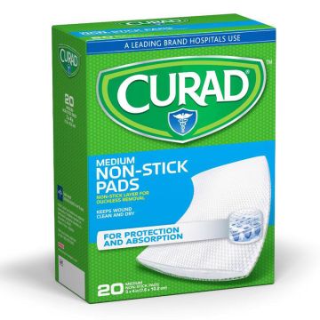 Curad Sterile Nonstick Pad 3in X 4in