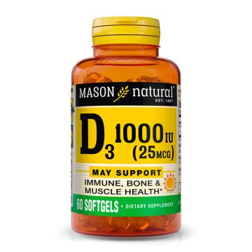 Mason Natural Vitamin D3 Softgels