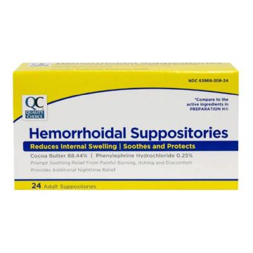 Hemorrhoidal Suppository compare to Preparation H Suppository
