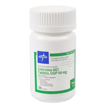 Cetirizine Allergy Relief Tablets compare to Zyrtec