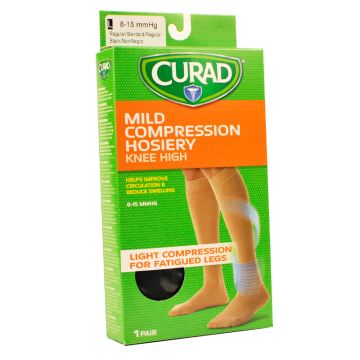 Compression Knee High Socks Women's Black Large