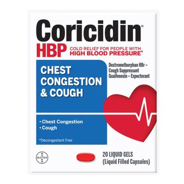 Coricidin HBP for Chest Congestion and Cough Softgels