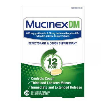 Mucinex DM 12-Hr Expectorant & Cough Suppressant Tablets