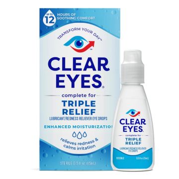 Clear Eyes Triple Relief Eye Drops 0.5oz 1Ct