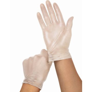 Basic Medical Industries Vinyl Exam Gloves S 150Ct
