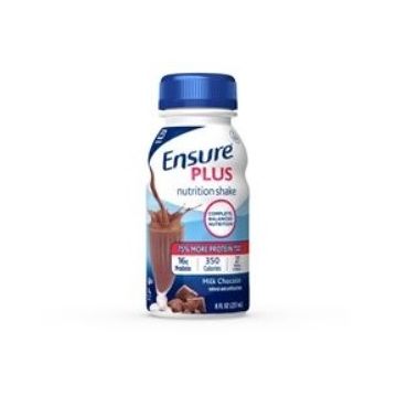 Ensure Plus Therapeutic Nutrition Shakes Milk Chocolate 8 oz 24Ct