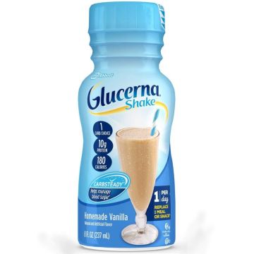 Glucerna Shake, Vanilla, 8 oz. Bottle, Case of 24