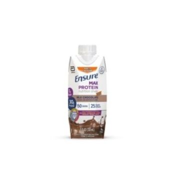Ensure Max Protein Nutrition Shakes Chocolate w/ Caffeine 11 oz 12Ct