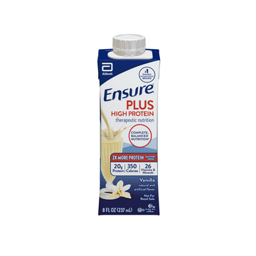 Ensure Plus High Protein Therapeutic Nutrition Shakes Vanilla 8oz 1Ct