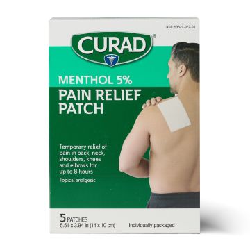 CURAD 5% Menthol Pain Patches 5Ct