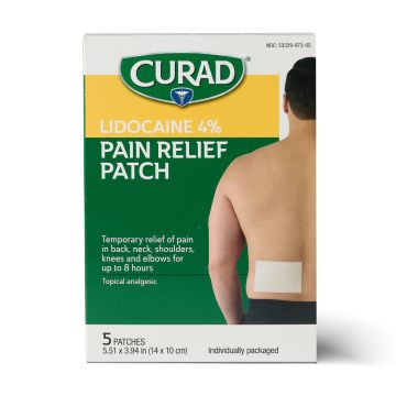 CURAD Pain Patch 4% Lidocaine 240Ct