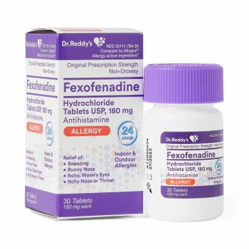 Fexofenadine 24-Hour Allergy Relief Tablet 30Ct