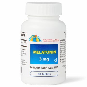 Melatonin Tablets, 3 mg, Bottle of 60