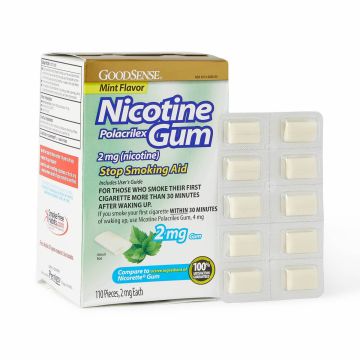 GoodSense Nicotine Gum 2mg Mint 110Ct OTC14733 by Geiss, Destin & Dunn