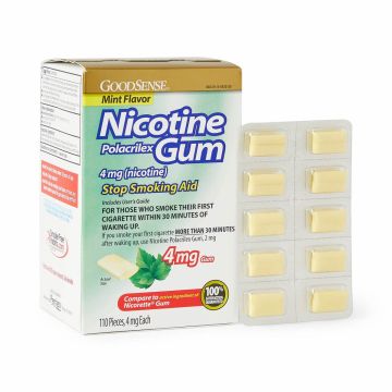GoodSense Nicotine Gum 4mg Mint 110Ct