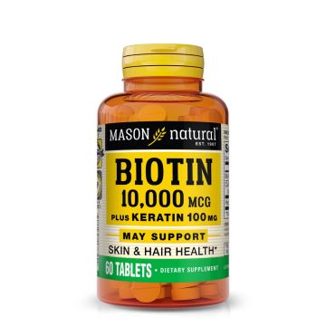 Mason Natural Biotin Plus Keratin Tablet 60Ct