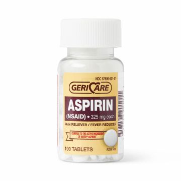 GeriCare Aspirin Tablets 325mg 100Ct