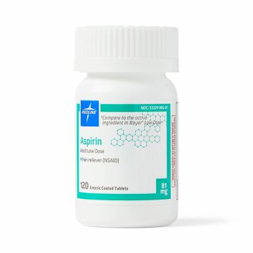 Medline Adult Low-Dose Enteric Aspirin Tablet 81mg