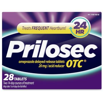 Prilosec OTC Antacid Tablets 20mg 28Ct