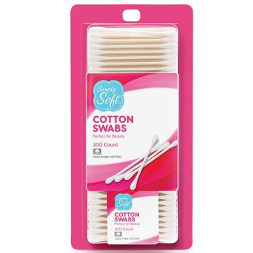 Medline Simply Soft Cotton Swabs 300Ct
