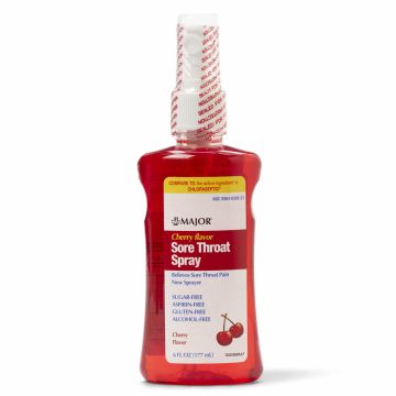 Major Sore Throat Spray, Cherry, 6oz. Bottle, One