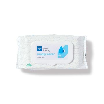 Mom & Baby simply water Baby Wipes 60Ct