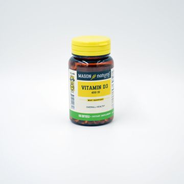 Mason Natural Vitamin D3 Softgel 400IU 100ct