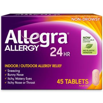 Allegra Allergy 24Hr Non-Drowsy Tablet 180mg 45Ct