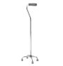 Medline Aluminum Quad Cane Sm Base 300lb Cap Chrome 2Ct MDS86222CHR by Medline