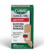 Curad QuickStop! Flex-Fabric Bandages Strip 0.75in x 2.83in 30Ct CUR5243V1H by Medline