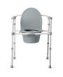 Ec35 Commode Steel 3-in-1 Folding Steel Commode 350lb Capacity 1Ct