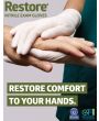 Restore Exam Gloves maxOat+ Nitrile Textured Fingertips L 250Ct OAT6803H by Medline